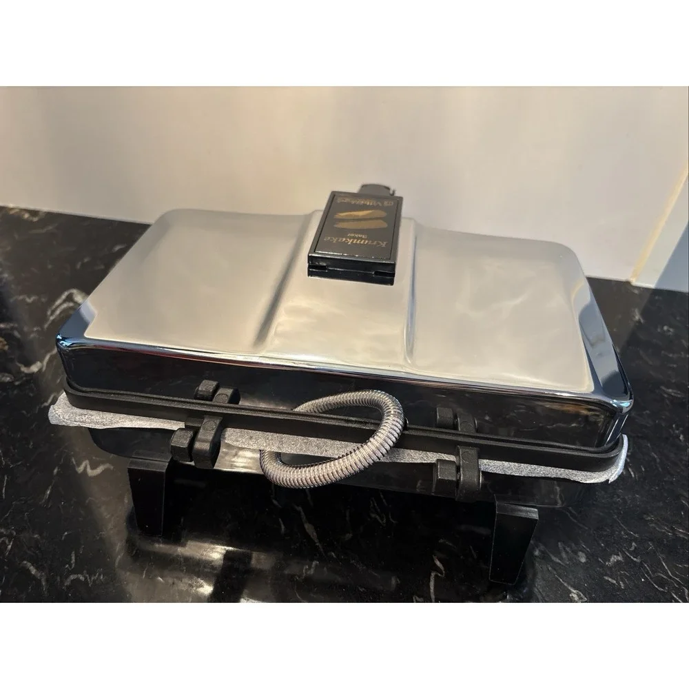 VillaWare Krumkake Baker Iron Series II w/ Cone Roller 3900 Pizzelle NEW
